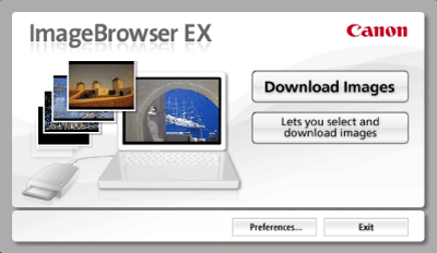 ImageBrowser EX 1.1.0 (Or Later) - Importing Images Using A Memory.