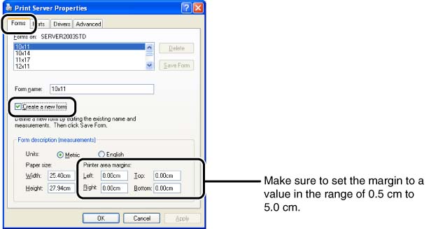 Making User Defined Paper Sizes