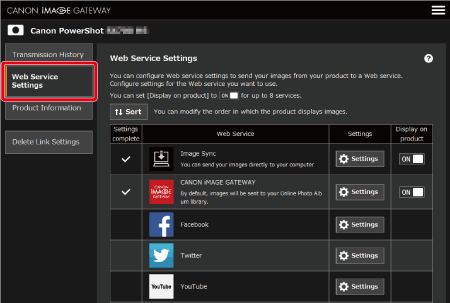 canon image gateway camera settings canon image gateway camera settings