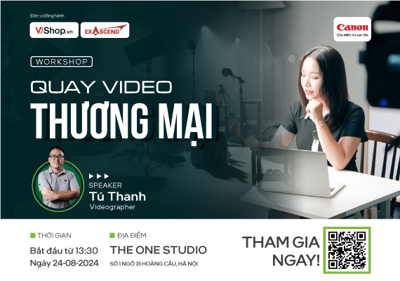 ✨ WORKSHOP "HƯỚNG DẪN QUAY VIDEO THƯƠNG MẠI"✨