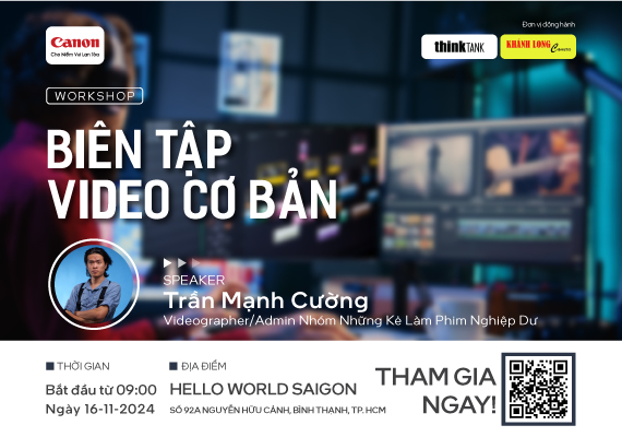 WORKSHOP BIÊN TẬP VIDEO CƠ BẢN DÀNH CHO NGƯỜI MỚI