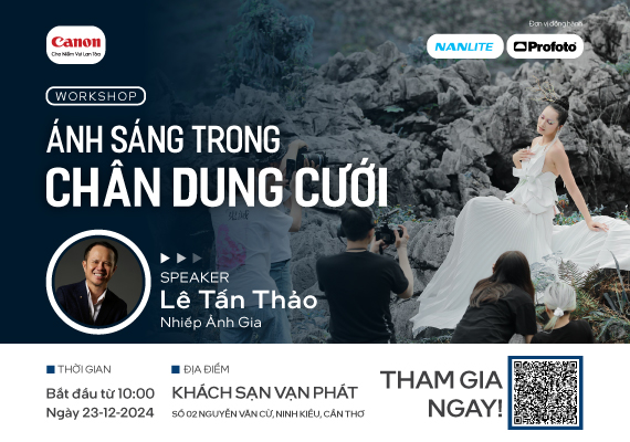 ✨ WORKSHOP "ÁNH SÁNG TRONG NHIẾP ẢNH CHÂN DUNG CƯỚI" ✨