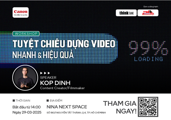 WORKSHOP "TUYỆT CHIÊU DỰNG VIDEO NHANH VÀ HIỆU QUẢ"