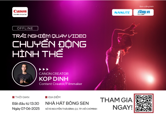 OFFLINE "TRẢI NGHIỆM QUAY VIDEO CHUYỂN ĐỘNG HÌNH THỂ"