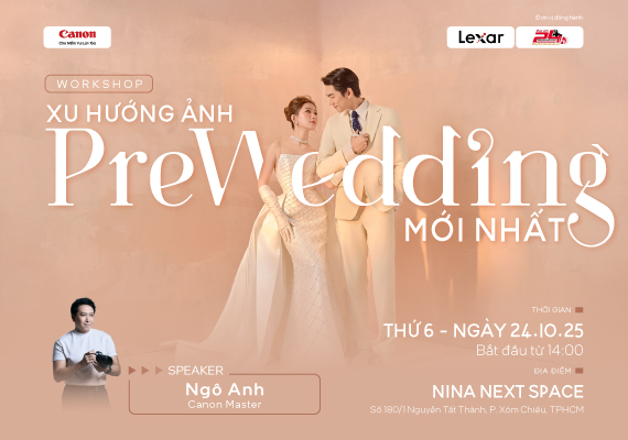 WORKSHOP XU HƯỚNG ẢNH PREWEDDING MỚI NHẤT